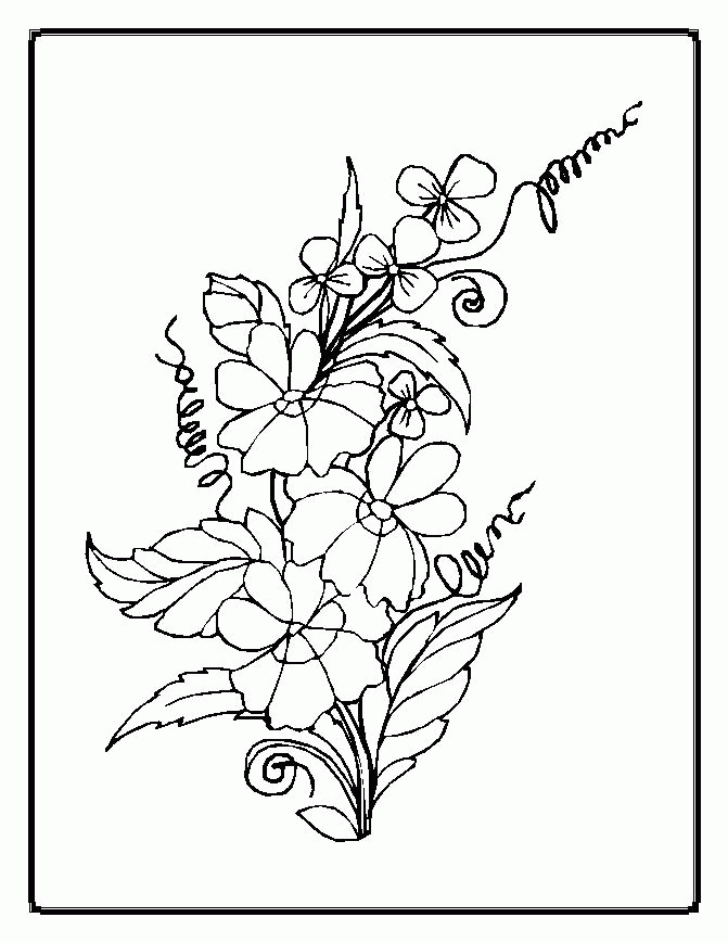 Flowers Coloring Pages for Adults | Coloring Pages