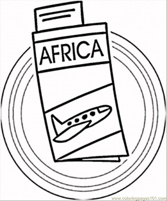 Coloring Pages Trip To Africa (Countries > Africa) - free 