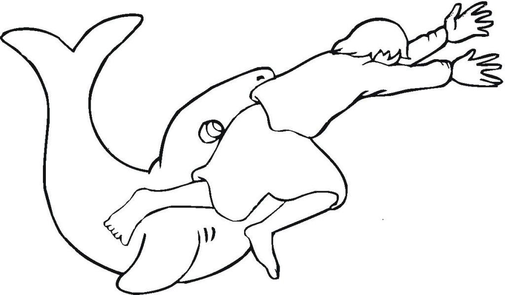 Printable Shark Coloring Page | Laptopezine.