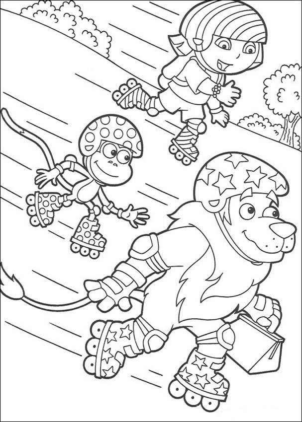DORA THE EXPLORER coloring pages : 53 printables of your favorite 