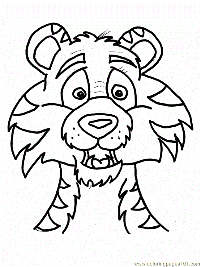 Coloring Pages Tiger Coloring 12 (Mammals > Tiger) - free 