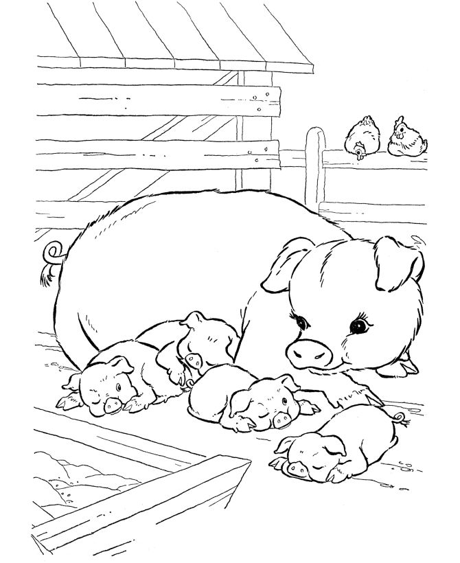 Spider Pig Colouring Pages (page 3)