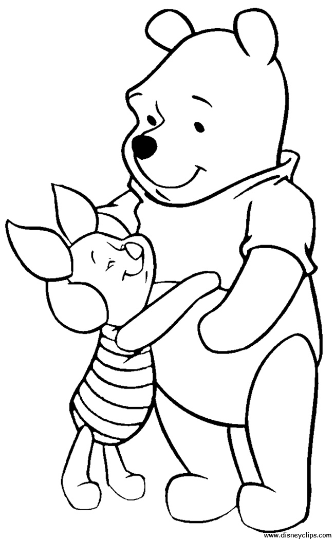 Winnie the Pooh and Friends Coloring Pages 2 - Disney Kids' Games