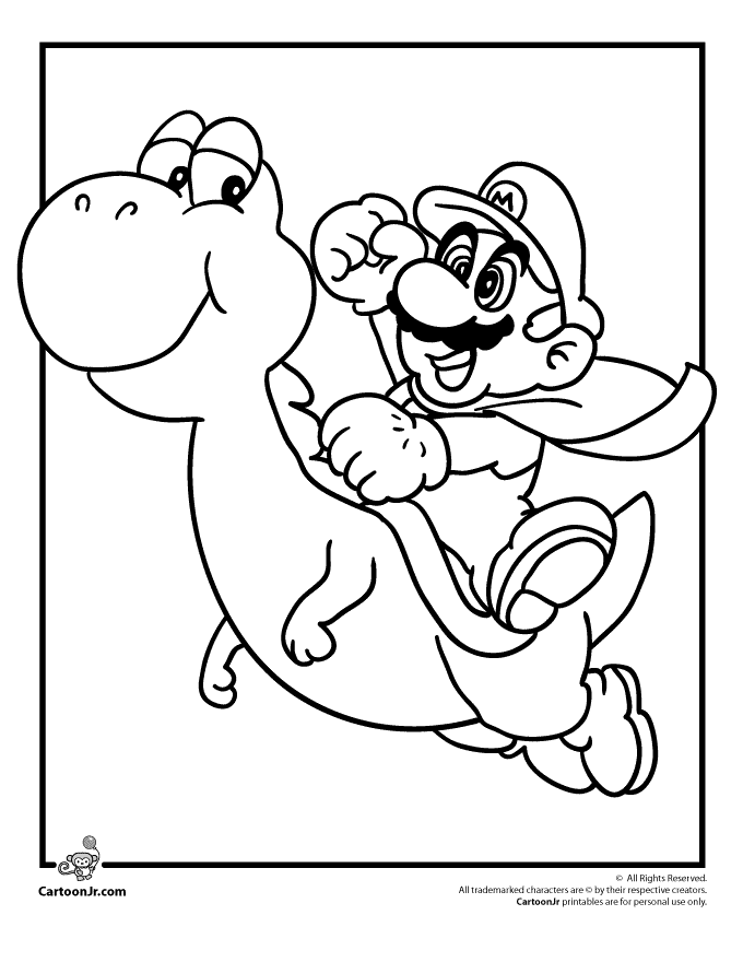 Yoshi-coloring-6 | Free Coloring Page Site
