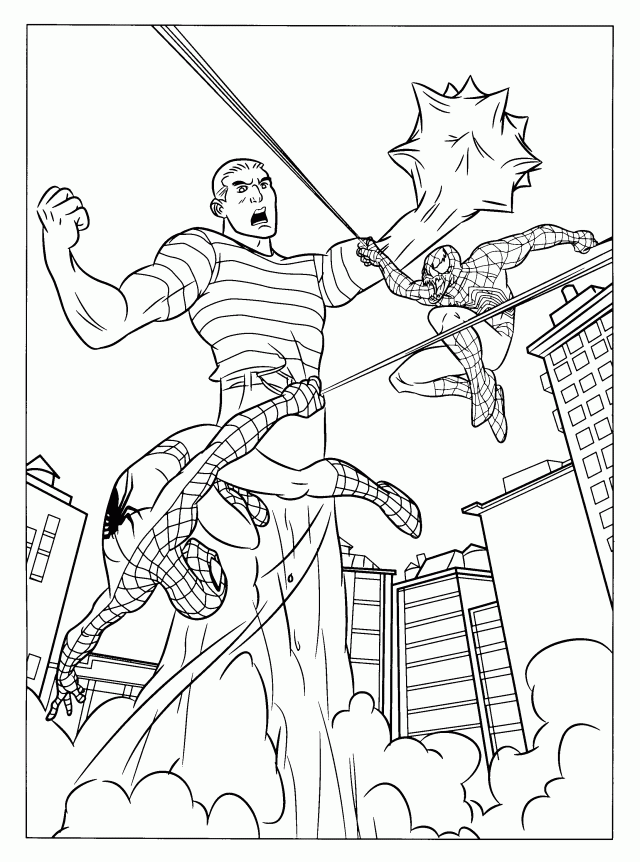 Spiderman Coloring Pages Online Free Coloring Pages 145685 