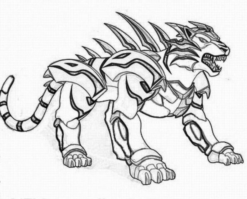 Bakugan Lion Coloring Page Coloringplus 237132 Bakugan Coloring Pages