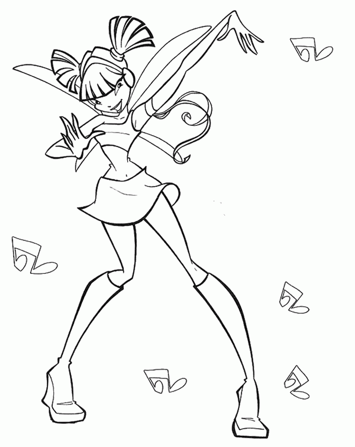 Printable Winx Club Coloring Pages - Cartoon Coloring : oColoring.