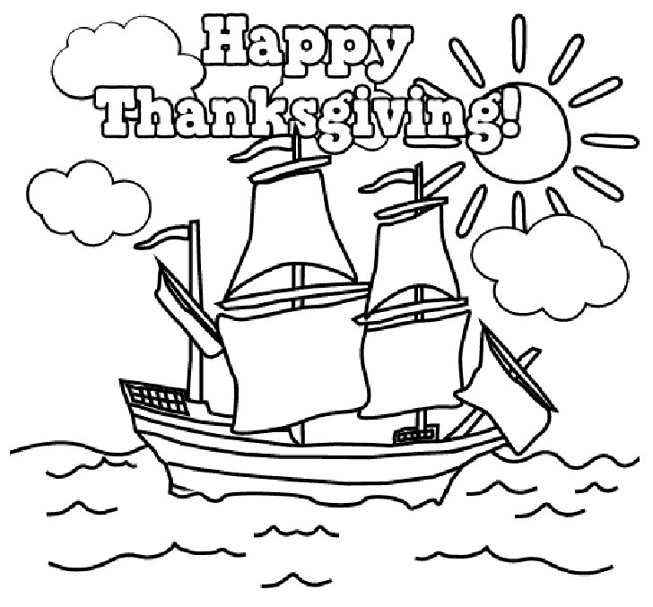 happy thanksgiving coloring page – 728×677 High Definition 