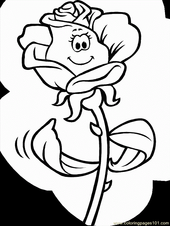 Coloring Pages Flower Coloring 17 (Natural World > Flowers) - free 