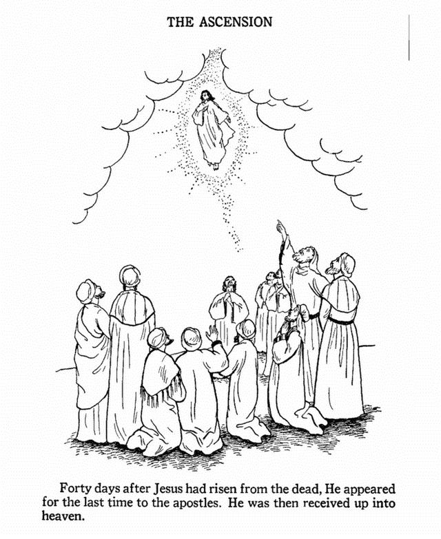 Ascension of Jesus Christ Coloring Pages | Family Holiday