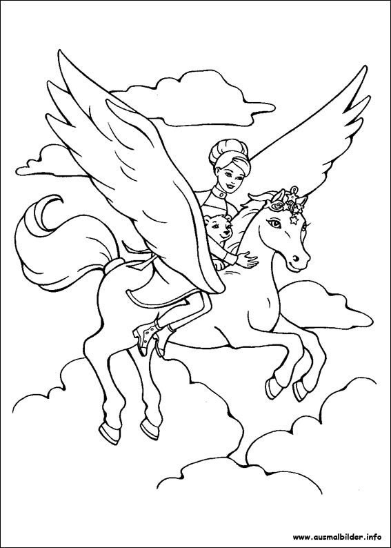 MoP coloring page - Barbie and the Magic of Pegasus Photo (30656321) -  Fanpop