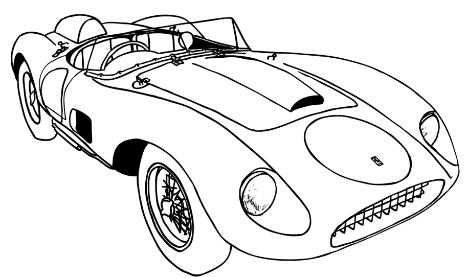 Super Car Coloring Pages - Free Printable Coloring Pages for Kids