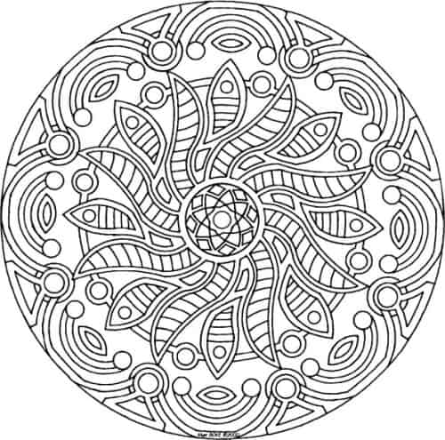 Mandala Coloring Pages for Adults - Sweet T Makes Three