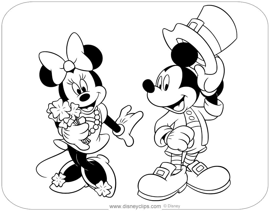 Mickey Mouse & Friends Coloring Pages (5) | Disneyclips.com