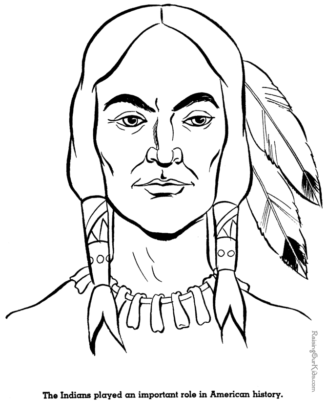 Native american coloring pages to download and print for free