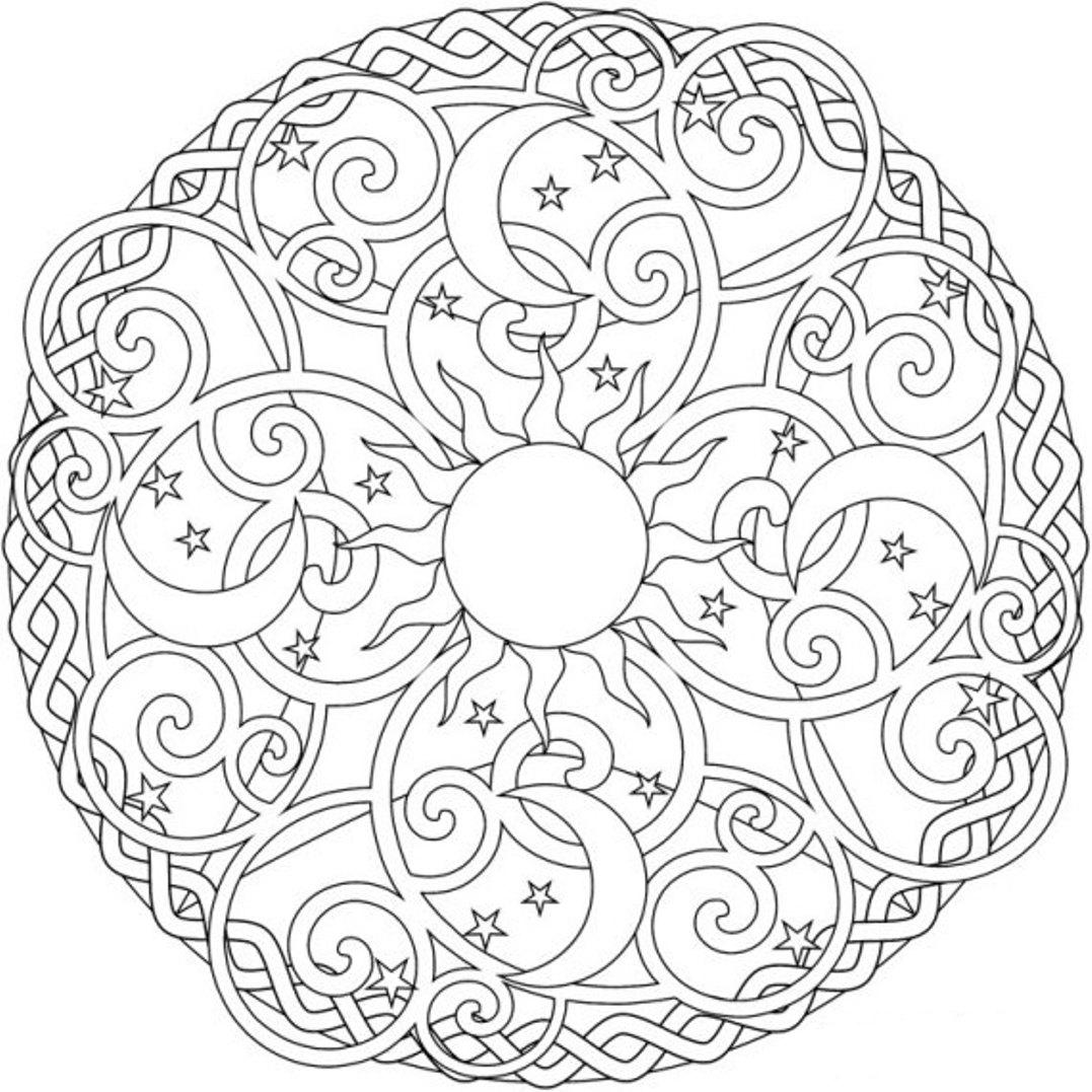 Amazing of Awesome Coloring Pages Hard Mandala About Man #255
