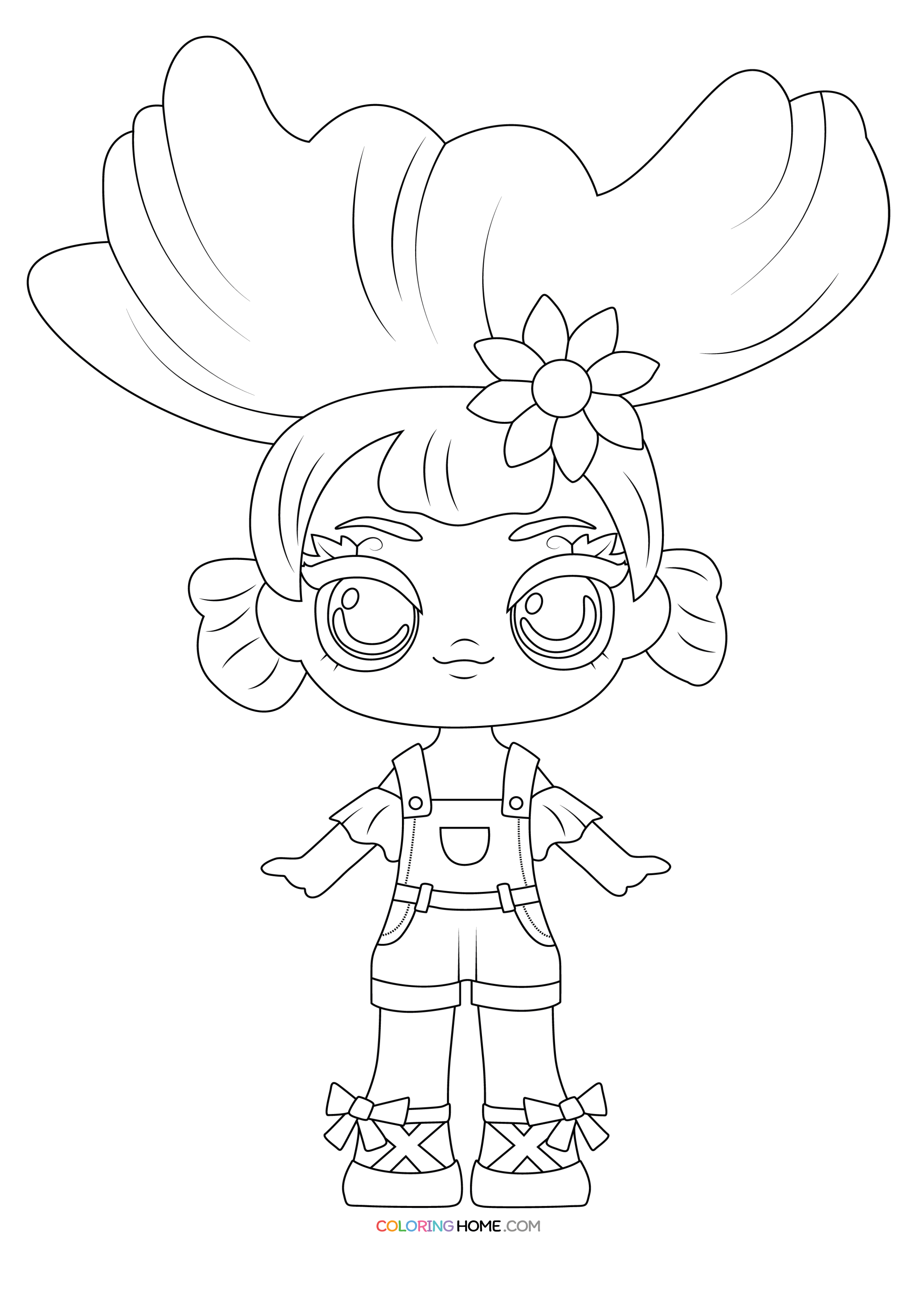 Blume dolls coloring page