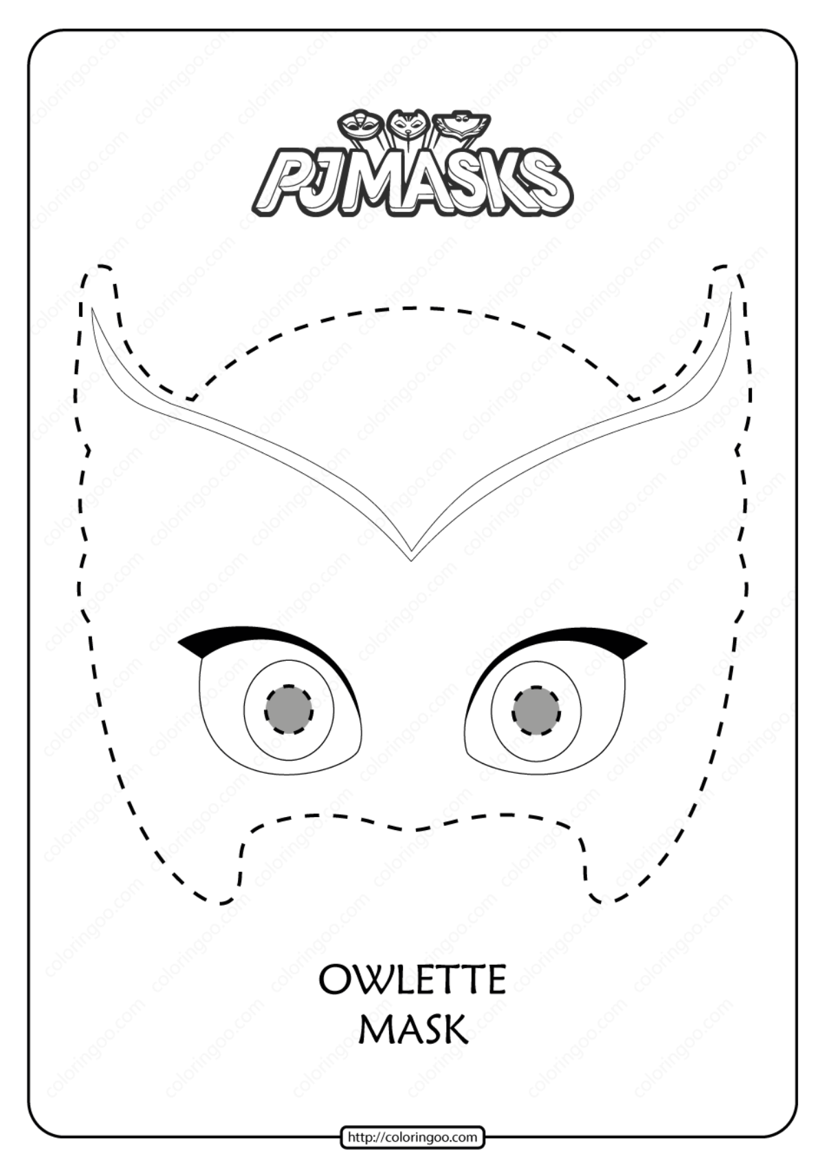 Free Printable Owlette PJ Masks Coloring Page