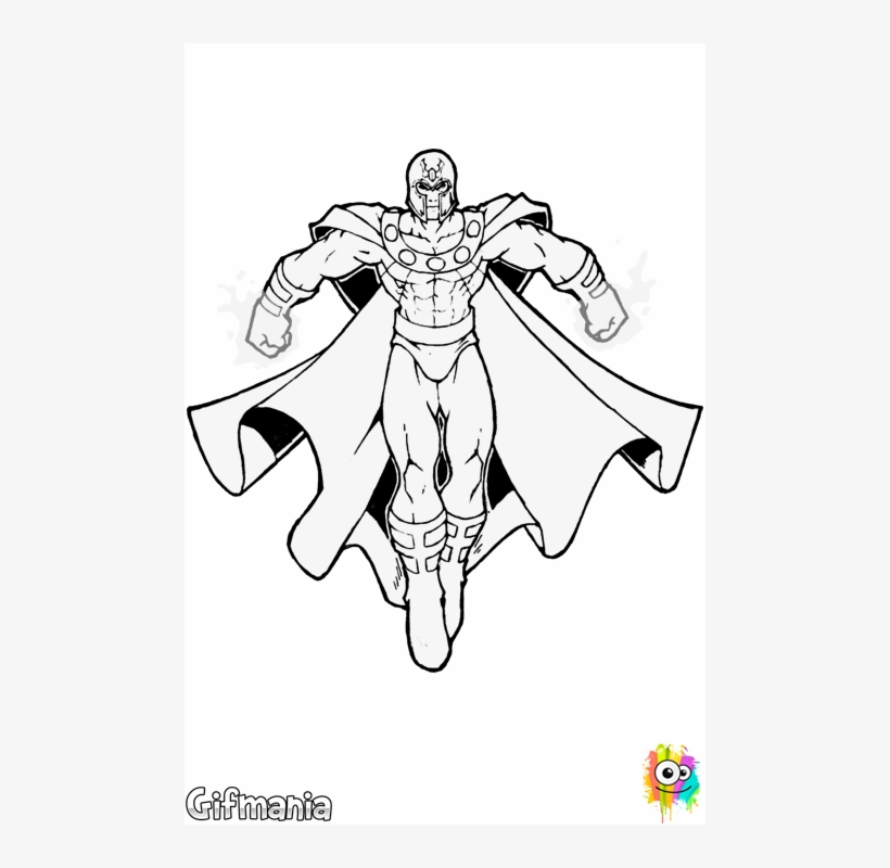 Magneto - Magneto Coloring Pages - Free Transparent PNG Download - PNGkey