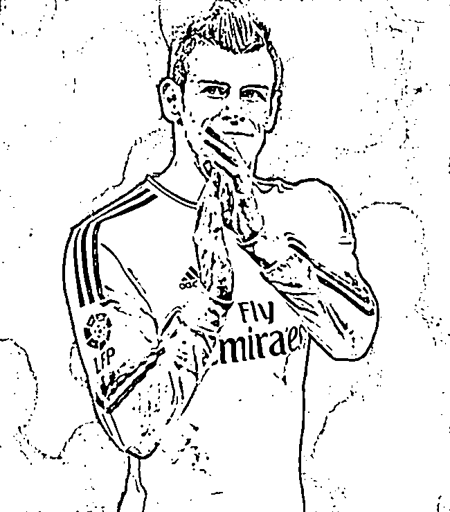 Gareth Bale Coloring Pages Sketch Coloring Page