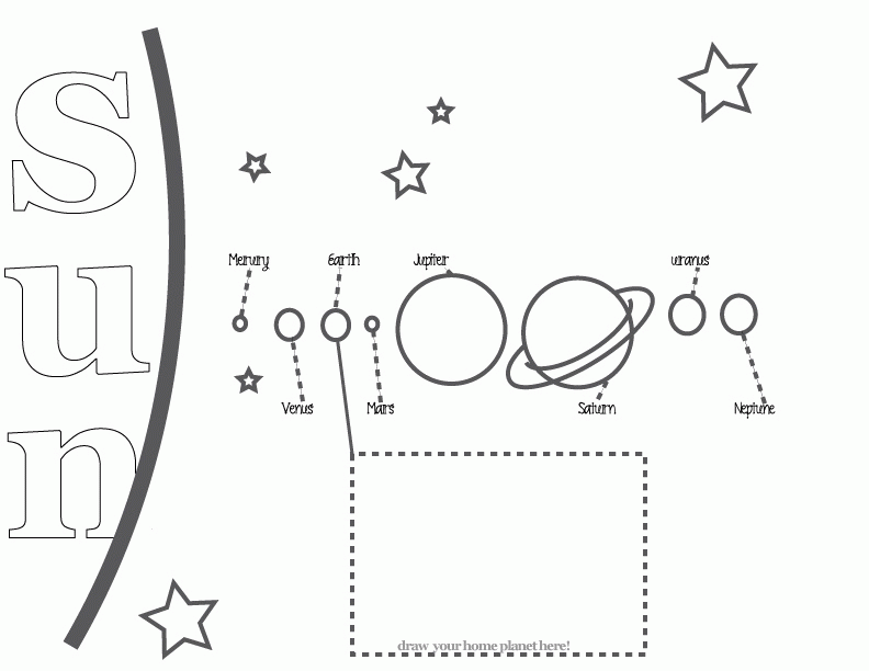 Solar system coloring pages to download and print for free