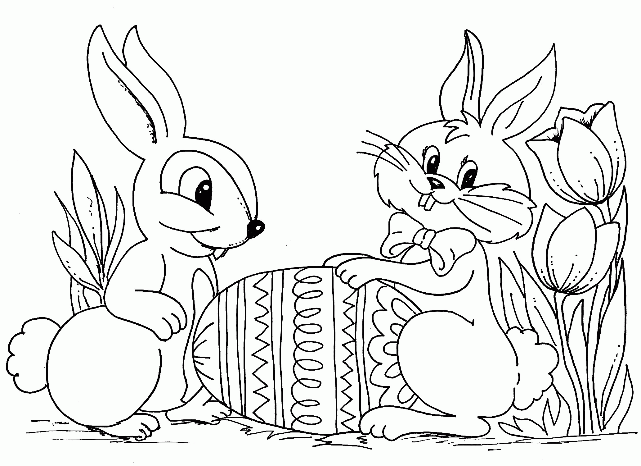 Amazing of Gallery Of Printable Easter Egg Coloring Pages #196