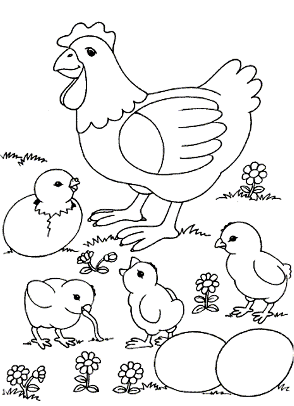 farm animal coloring pages. image detail for free farm coloring ...