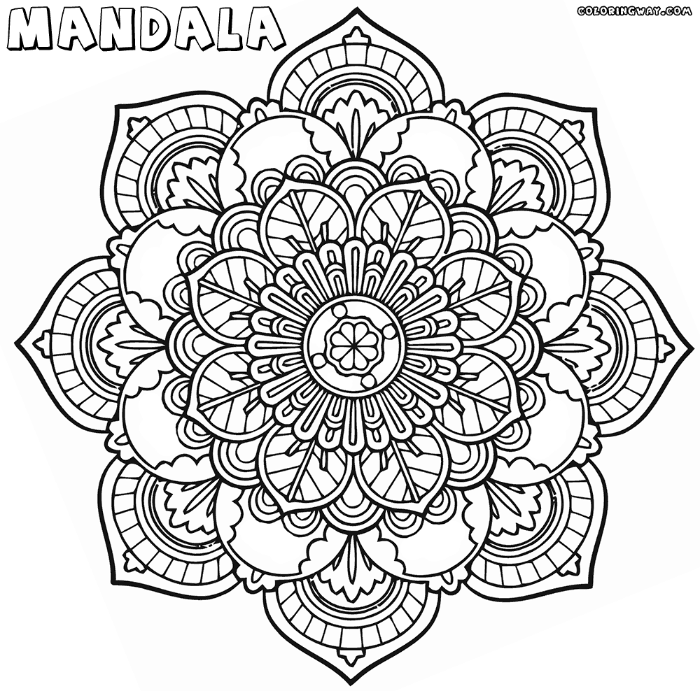 Intricate Mandala Coloring Page
