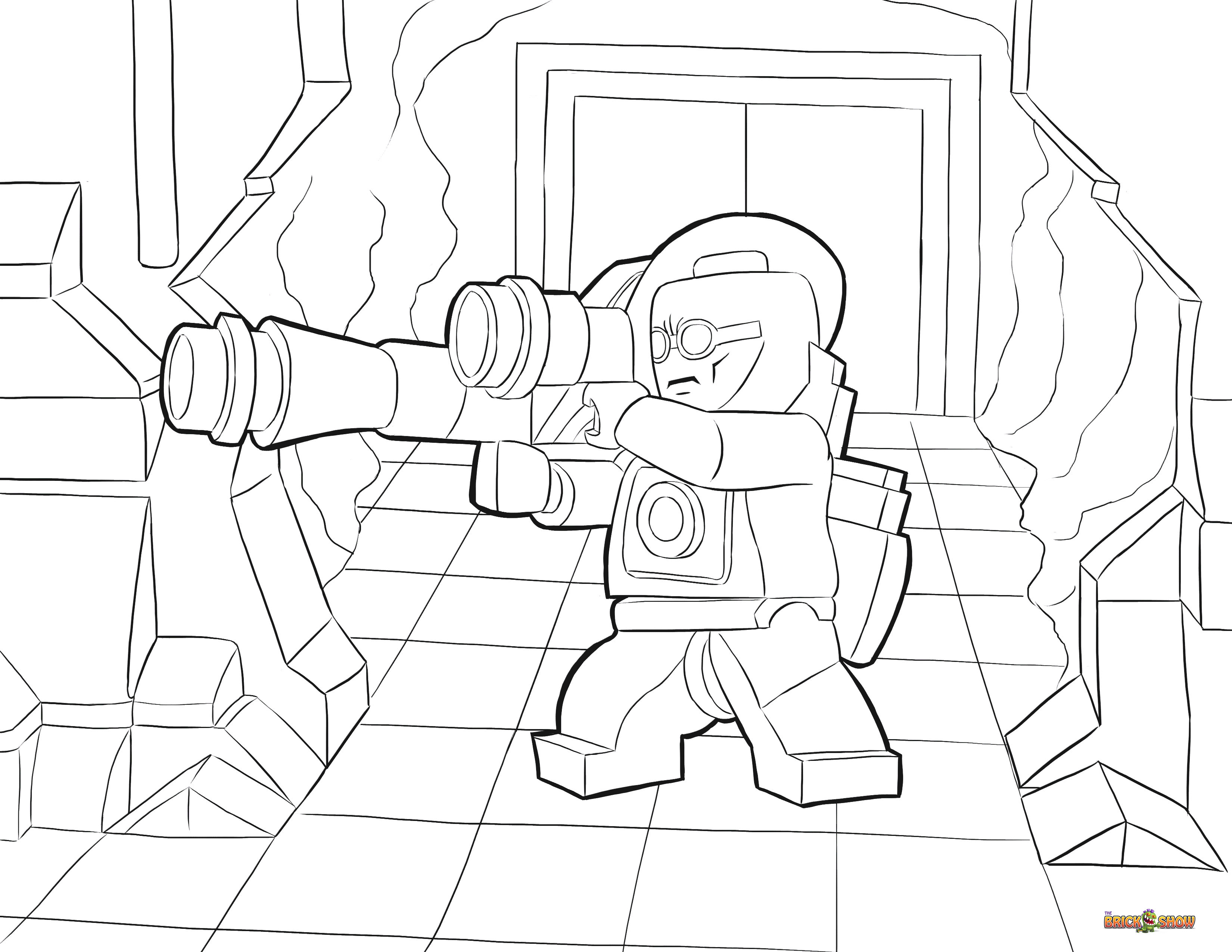 LEGO Mr. Freeze Coloring Page, Printable Sheet - LEGO DC Universe ...