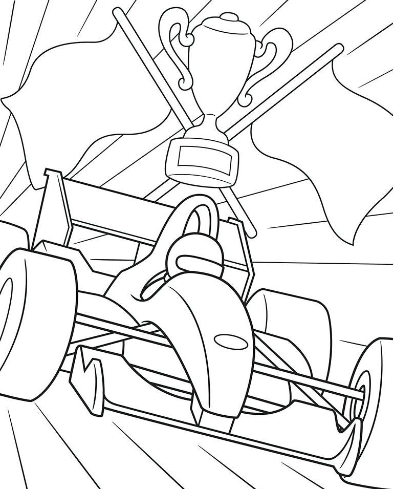 Formula 1 coloring pages | Free Printable coloring pages