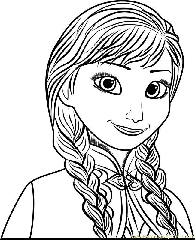 Anna Coloring Page for Kids - Free Frozen Printable Coloring Pages Online  for Kids - ColoringPages101.com | Coloring Pages for Kids