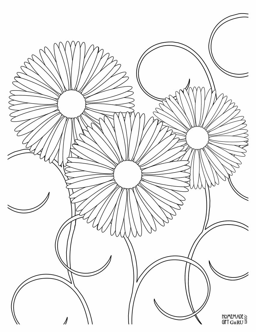 Adult Coloring Pages Sunflower Printable - Coloring Pages For All Ages