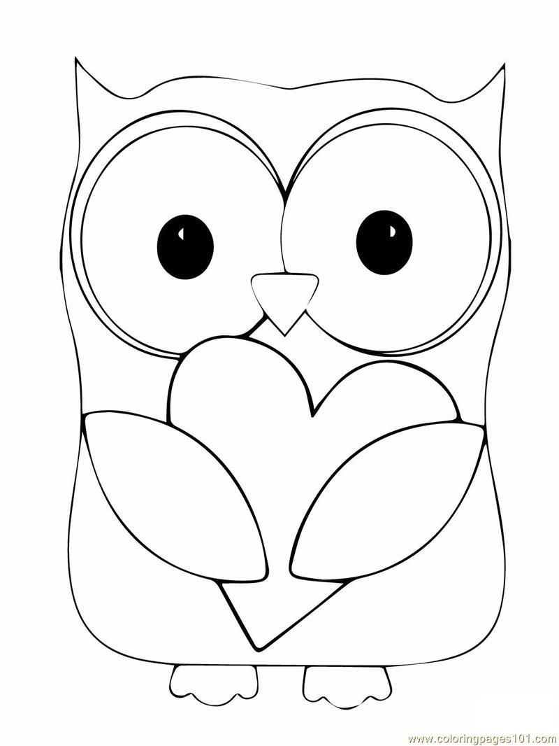 owl coloring page 4. owl coloring pages printable 04. owl coloring ...