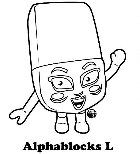 Alphablocks L for Kids Coloring Pages - Alphablocks Coloring Pages - Coloring  Pages For Kids And Adults