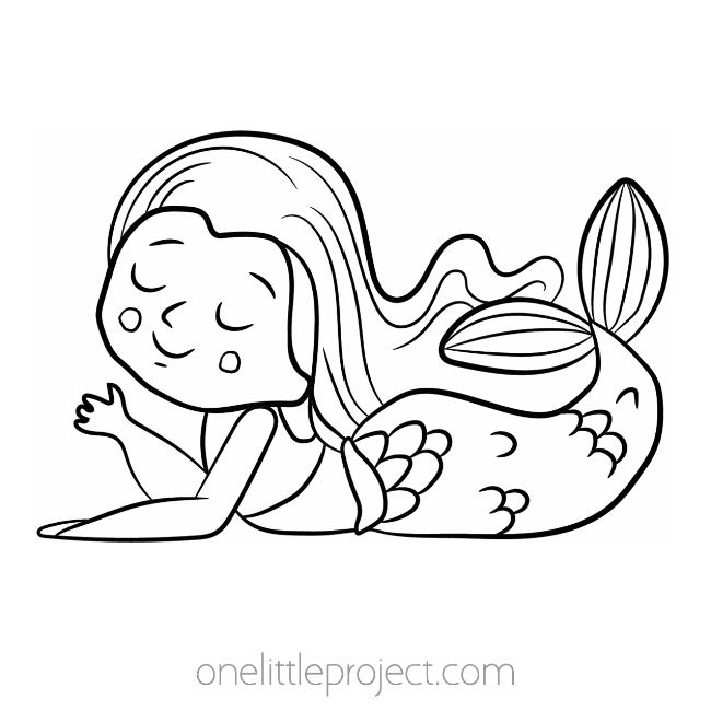 Free Mermaid Coloring Pages | Printable Mermaid Coloring Sheets