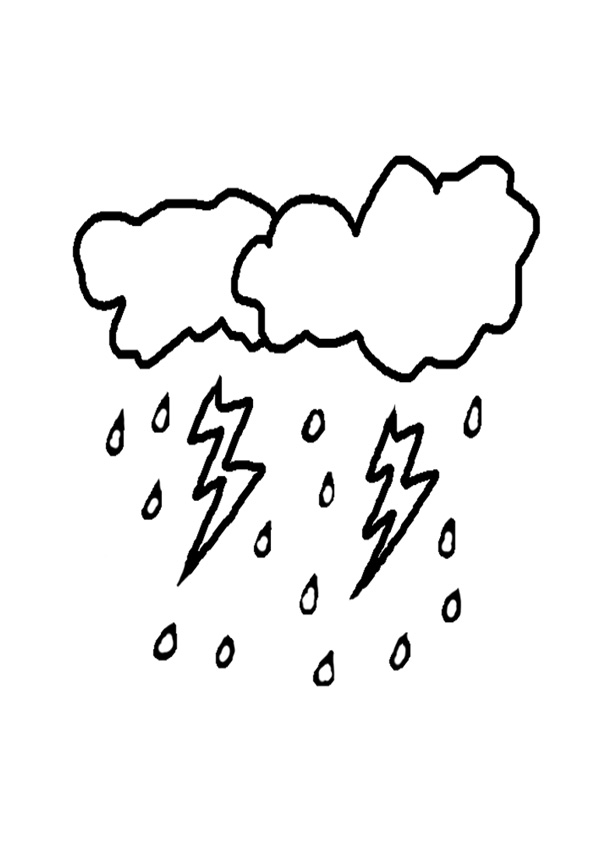 Coloring Pages | Windy Weather Coloring Pages