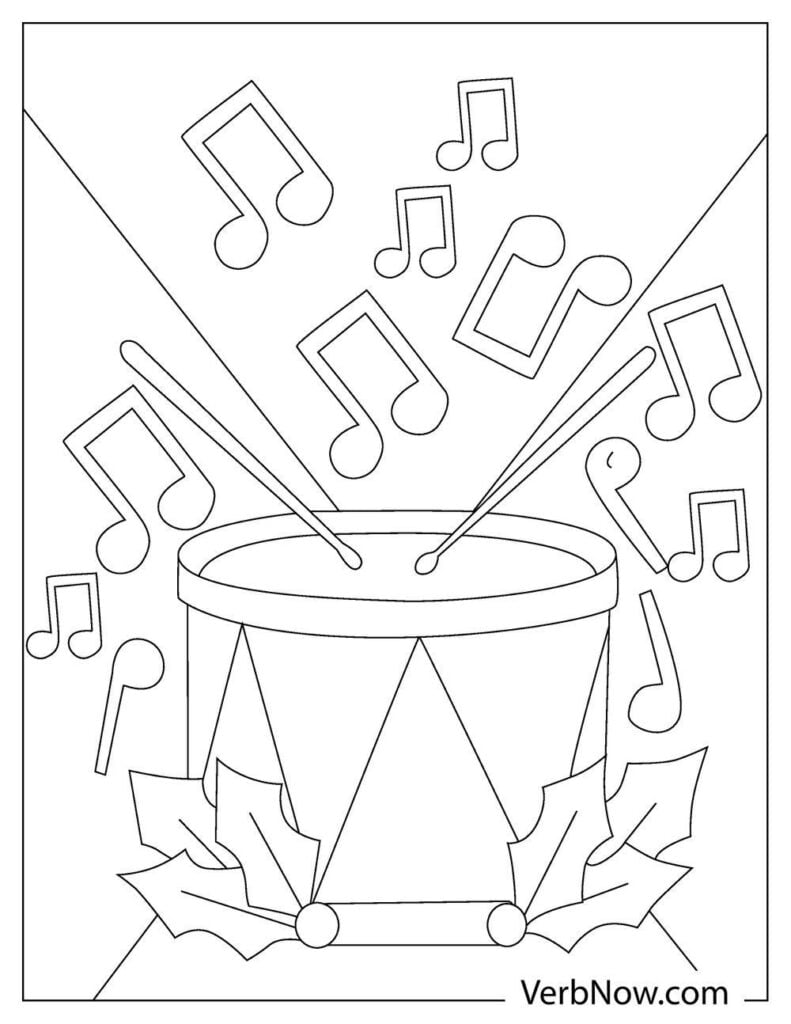 Free MUSIC NOTES Coloring Pages & Book for Download (Printable PDF) -  VerbNow