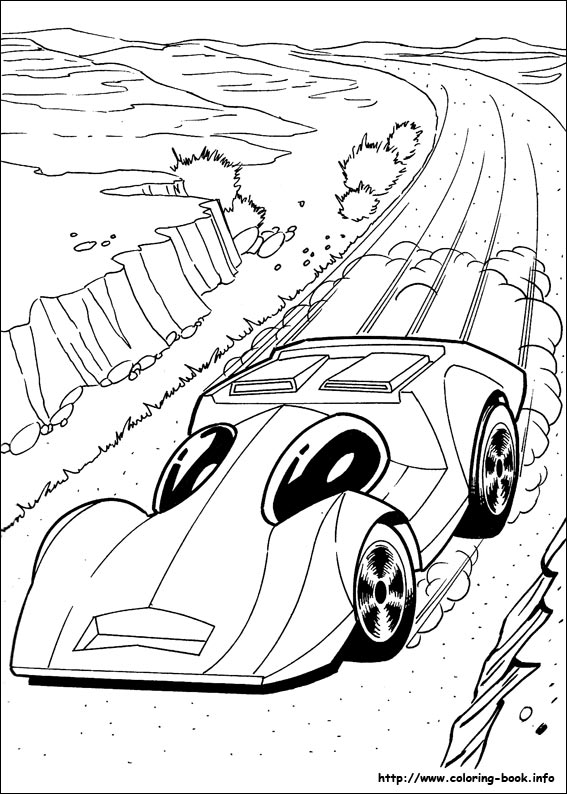 Hot Wheels coloring picture