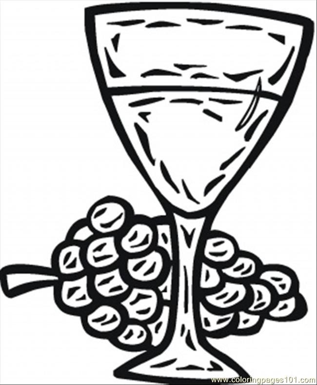 Glass Of Wine Coloring Page Coloring Page for Kids - Free Grape Printable Coloring  Pages Online for Kids - ColoringPages101.com | Coloring Pages for Kids