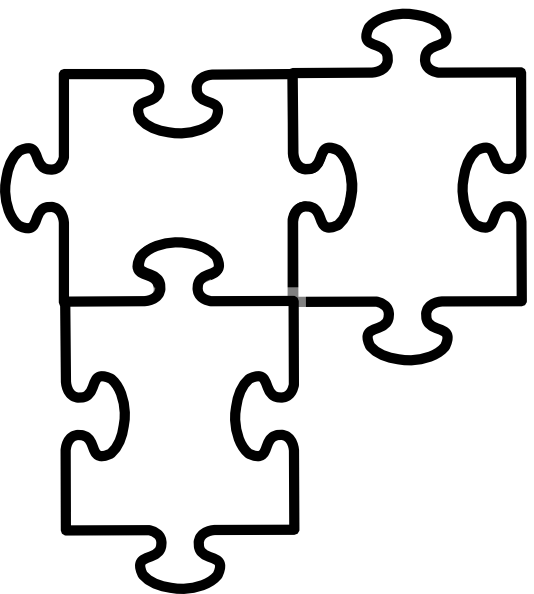 Free Puzzle Pieces Clip Art Black And White, Download Free Puzzle Pieces  Clip Art Black And White png images, Free ClipArts on Clipart Library
