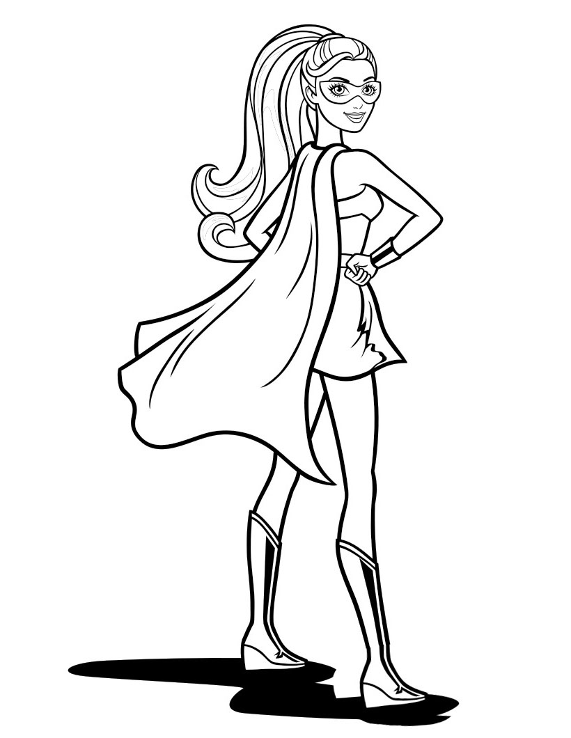 Barbie in Princess Power coloring pages to download and print for free