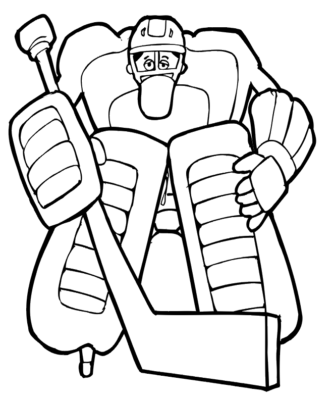 Step by Step to Color Hockey Coloring Pages - Toyolaenergy.com