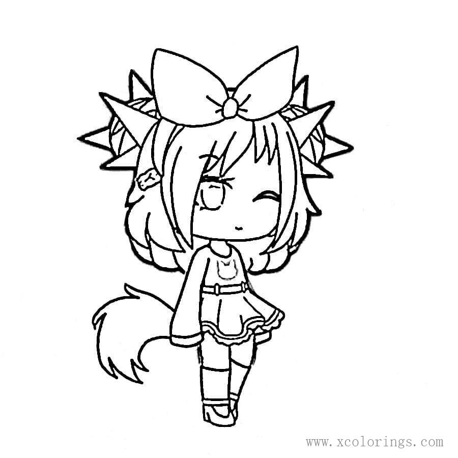 Gacha Life Emma Coloring Pages - XColorings.com