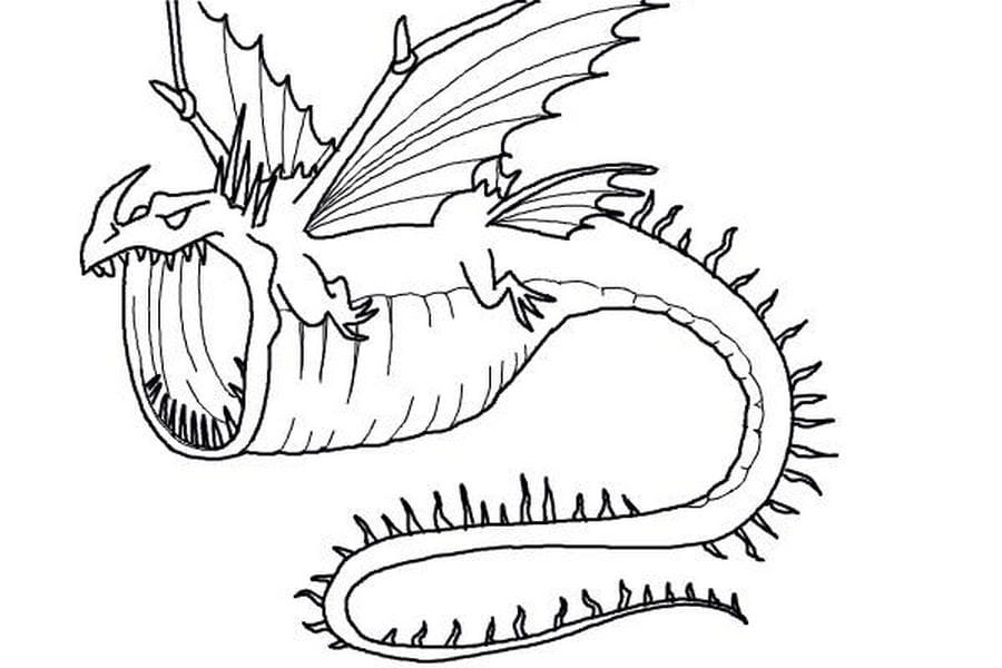 Coloring Pages How to Train Your Dragon 3. Best Collection