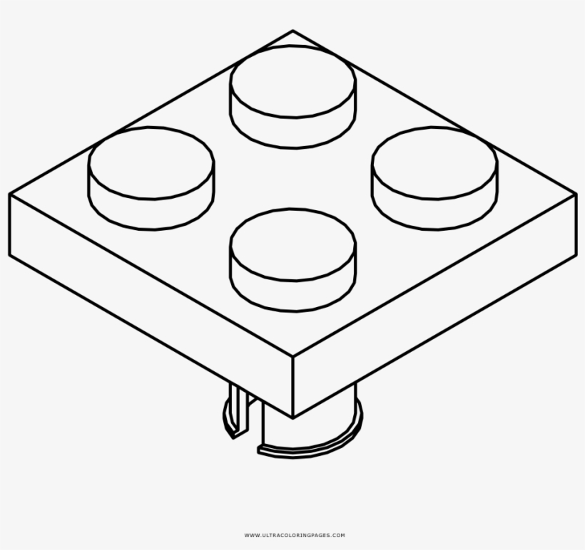 Lego Brick Coloring Page - Circle - 1000x1000 PNG Download - PNGkit