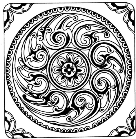 Asian Mandala coloring page | Free Printable Coloring Pages