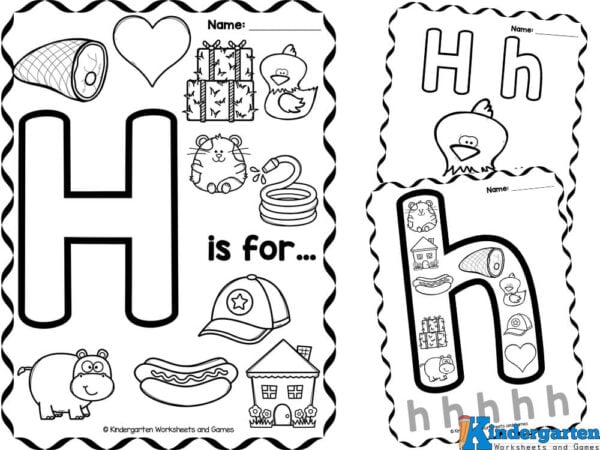 FREE Printable Letter H Coloring Sheet ...