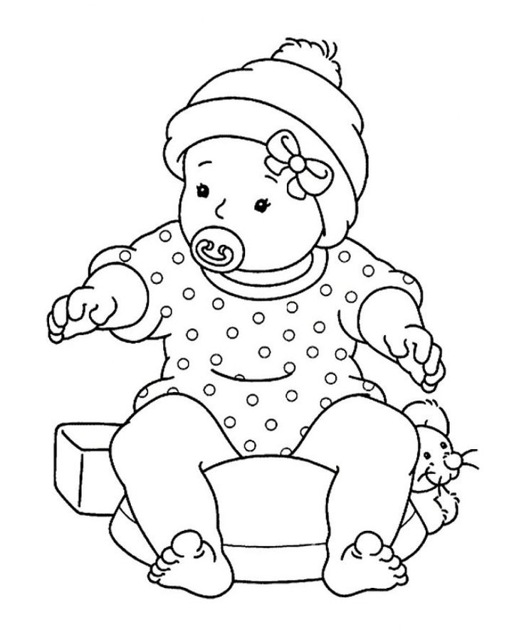 Baby Boy Coloring Pages | Baby coloring ...