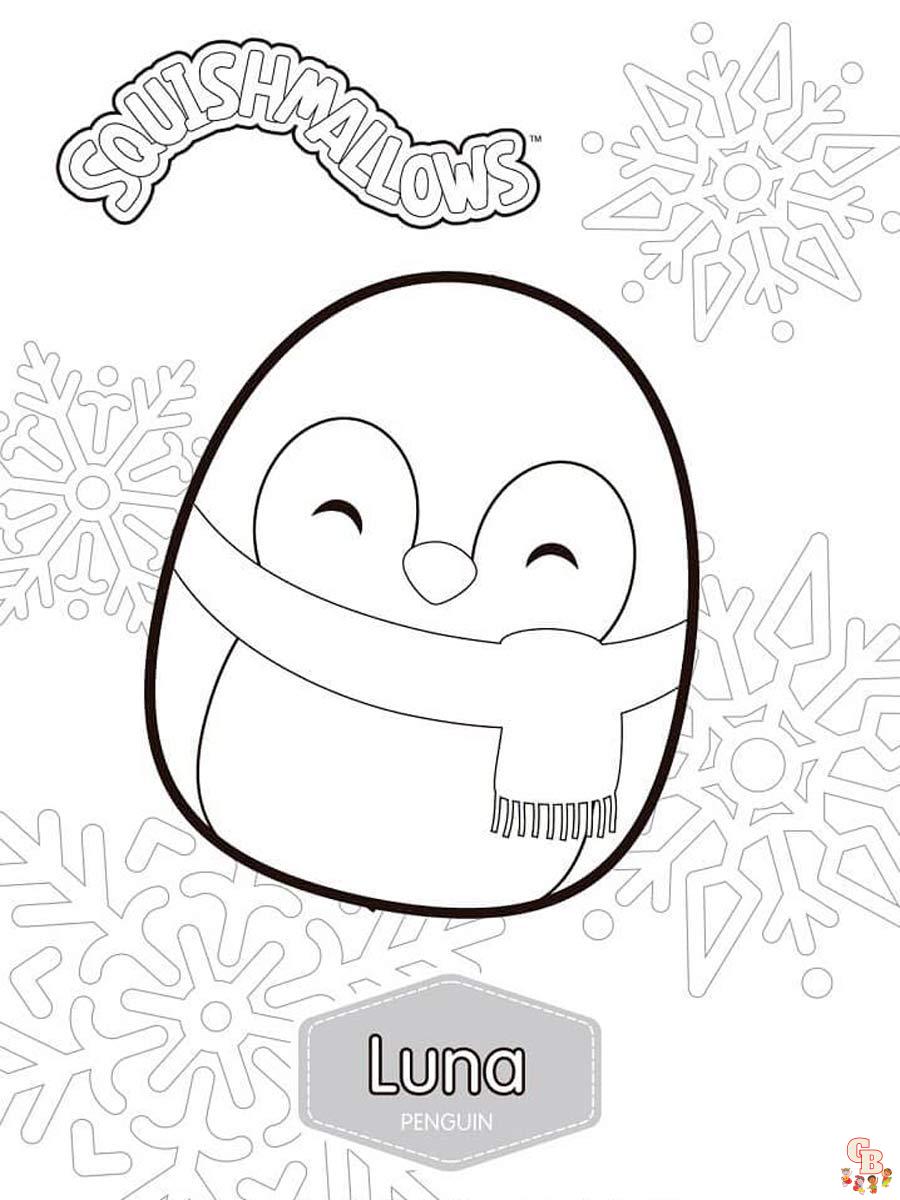 Squishmallows Coloring Pages for Kids | Free Printable Sheets