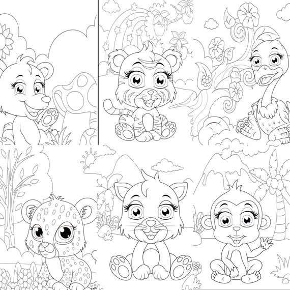 Baby Animals Printable Coloring Pages ...